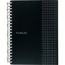 リヒトラブ hirakuno B6/セミB5E21穴 ブラック【取寄商品】