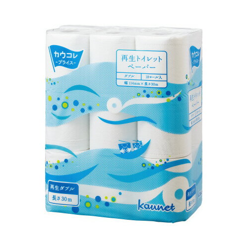 カウネット 再生トイレットペーパー　W30m　18個入×3のサムネイル