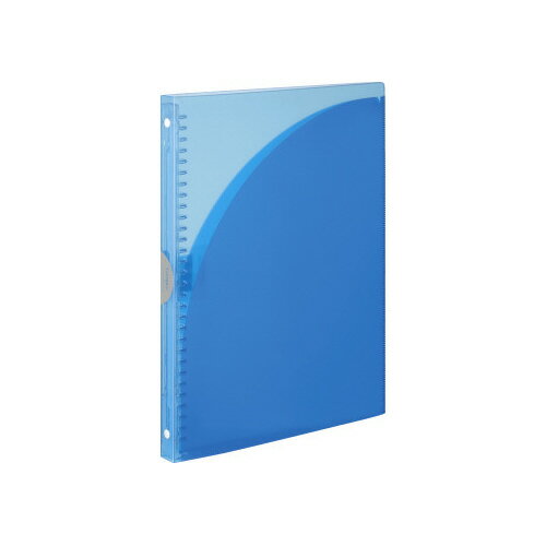コクヨ バインダー(スリム)PP表紙A4縦30穴水色