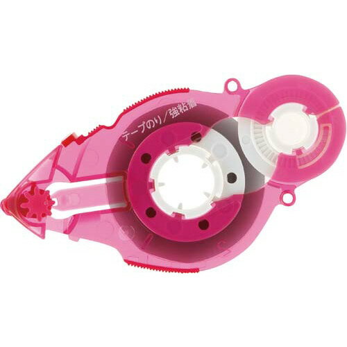 プラス テープのり スピンエコ22mピンク交換テープ