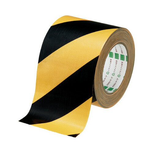 オカモト 布テープ　トラ　黄／黒　幅100mm　6巻