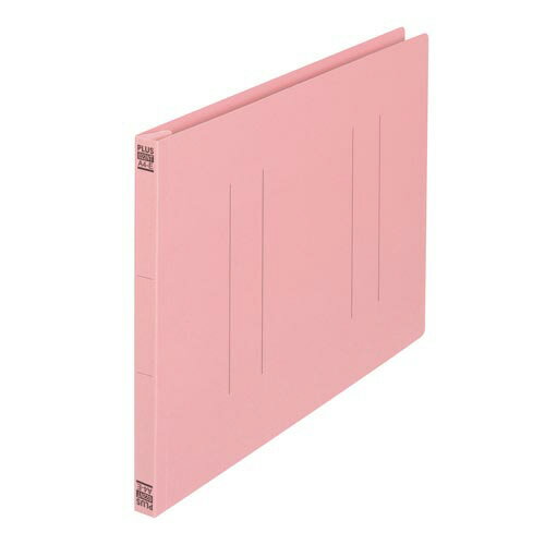 プラス フラットファイルA4E縦罫線タイプ ピンク