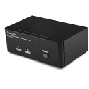 スターテック KVMスイッチ 2ポート デュアルDP対応 USB【取寄商品】