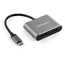 スターテック 2in1 USB−Cマルチアダプタ DP/HDMI【取寄商品】