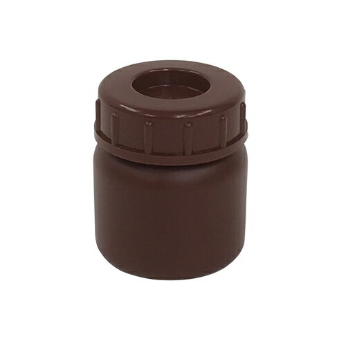 三宝 PE広口瓶 茶 100ml【取寄商品】