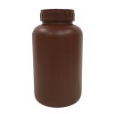 三宝 PE広口瓶 茶 3L【取寄商品】