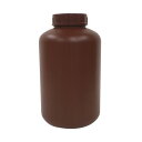 三宝 PE広口瓶 茶 5L【取寄商品】