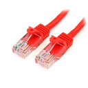 スターテック Cat5e LANケーブル 2m レッド【取寄商品】