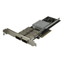 スターテック 40Gb PCIe 光ファイバーネットワークカード【取寄商品】
