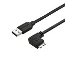 スターテック MicroUSB3.0変換ケーブル L型右 2m【取寄商品】(2)