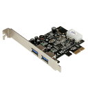 スターテック USB 3.0 増設用PCIeカード 2ポート【取寄商品】