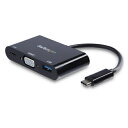 スターテック USB−C接続マルチアダプタ VGA/60W PD【取寄商品】