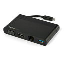 スターテック USB−Cマルチアダプタ HDMI/VGA/LAN【取寄商品】