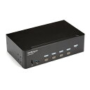 スターテック KVMスイッチ 4ポート デュアルHDMI 4K【取寄商品】