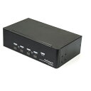 スターテック KVMスイッチ 4ポート デュアルDP 4K【取寄商品】