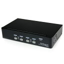 スターテック KVMスイッチ 4ポート VGA/USBハブ【取寄商品】