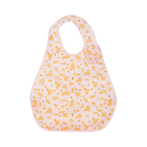 フットマーク こぼれないお食事エプロン ピーチ【取寄商品】