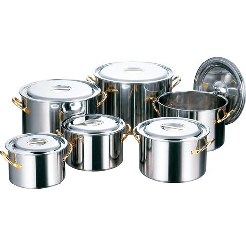 赤川器物製作所 AGクラッド　半寸胴鍋　目盛無　39cm【取寄商品】