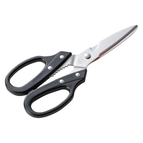 エムテートリマツ カラーハンドル　キッチン鋏　（黒）　JAPAN【取寄商品】