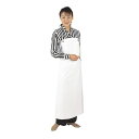 山本ビニター ワンタッチ式エプロン 白 (M) 90×115cm【取寄商品】