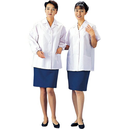 サカノ繊維 女子白衣　半袖　SKA337　LL【取寄商品】