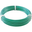トラスコ中山 カラー針金ビニール被覆タイプ2.0mmX25m緑【取寄商品】