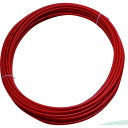 トラスコ中山 ポリウレタンチューブ6X4.0mm10m巻レッド【取寄商品】