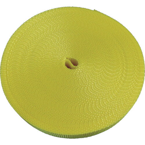 トラスコ中山 ナイロン平ベル1.2t×20mm×10m黄色【取寄商品】