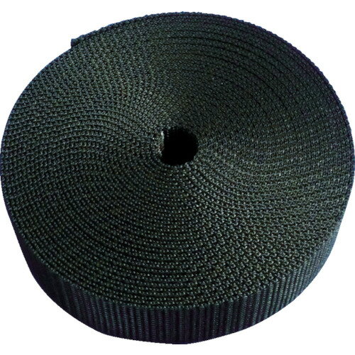 トラスコ中山 ナイロン平ベル1.2t×20mm×5m黒【取寄商品】