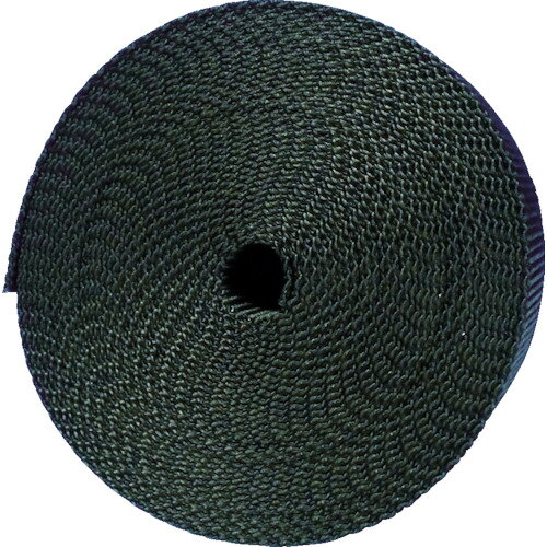 トラスコ中山 ナイロン平ベル1.2t×25mm×5m黒【取寄商品】