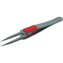トラスコ中山 ラバーグリップ付ピンセット非粘着タイプTSP224【取寄商品】