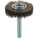 トラスコ中山 軸付ホイールブラシφ38X軸6真鍮メッキ鋼線【取寄商品】