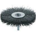 トラスコ中山 軸付ホイールブラシφ100X軸6鋼線線径0.3【取寄商品】