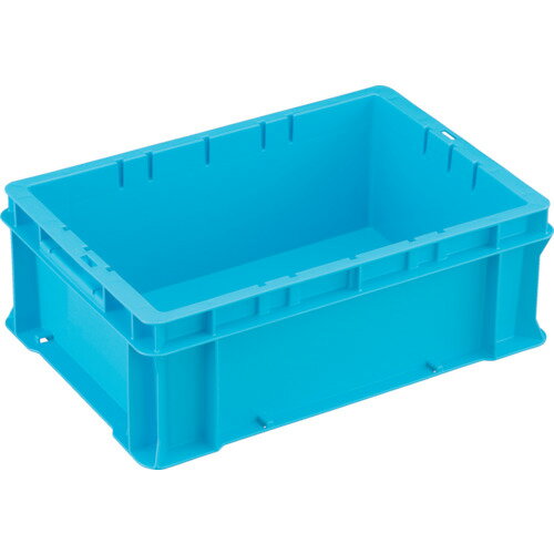 トラスコ中山 F型エコキャップ再生コンテナ12Lライトブルー【取寄商品】