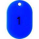 トラスコ中山 番号入小判札小45X301ー25青【取寄商品】