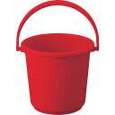 トラスコ中山 PPカラーバケツ15L赤【取寄商品】