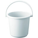 トラスコ中山 PPカラーバケツ15L白【取寄商品】