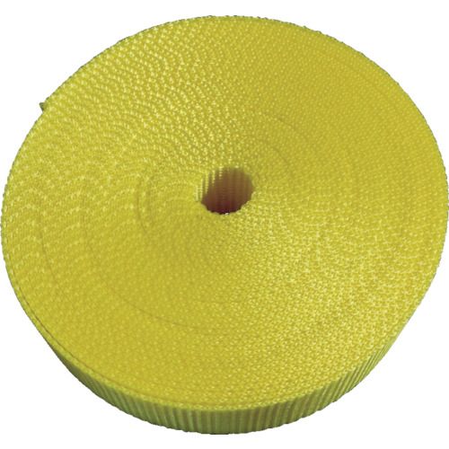 トラスコ中山 ナイロン平ベル1.2t×20mm×5m黄色【取寄商品】