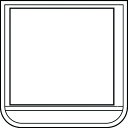 トラスコ中山 ポケット胸章白・軟質ビニール・60×60mm【取寄商品】