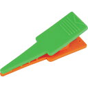 トラスコ中山 ロッドクリップ 緑/オレンジ 4個入【取寄商品】