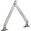 トラスコ中山 スチール製止付き平棒ステー 全長240mm 左用【取寄商品】