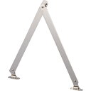 トラスコ中山 スチール製止付き平棒ステー 全長450mm 左用【取寄商品】