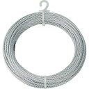 トラスコ中山 メッキ付ワイヤーロープ Φ4mmX30m【取寄商品】