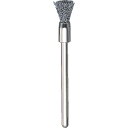 トラスコ中山 エンド型ブラシ 硬鋼線 線0.1X筒径Φ5X軸Φ3【取寄商品】