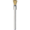 トラスコ中山 エンド型ブラシ 真鍮 線0.1X筒径Φ5X軸Φ3【取寄商品】