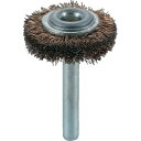 トラスコ中山 軸付ホイールブラシ φ32X軸6 真鍮メッキ鋼線【取寄商品】