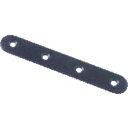 トラスコ中山 ジョイント金具15型フラット黒長さ144穴数6【取寄商品】
