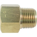 アソー 黄銅製変換内外ソケット外NPT1/2×内PT1/2【取寄商品】