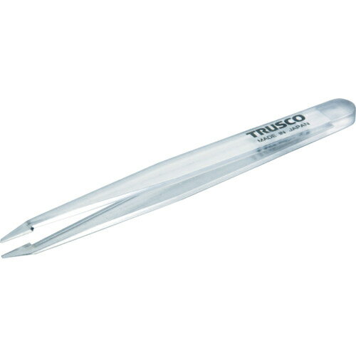 トラスコ中山 透明プラスチック製ピンセット120mm先細型【取寄商品】