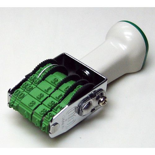 サンビー テクノタッチ回転印　欧文　5号小切手用　［明朝体］